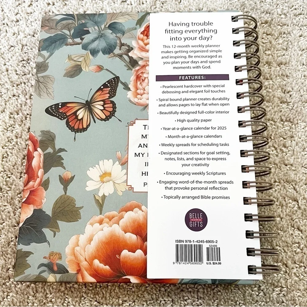 The Lord Is My Strength 2025 Planner: 12-Month Weekly Planner Calendar Religious
